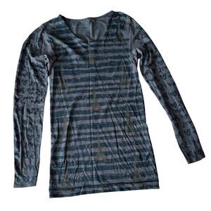 AMB Second Skin Long Sleeve Shirt Love Paris Eiffel Tower Bonjour